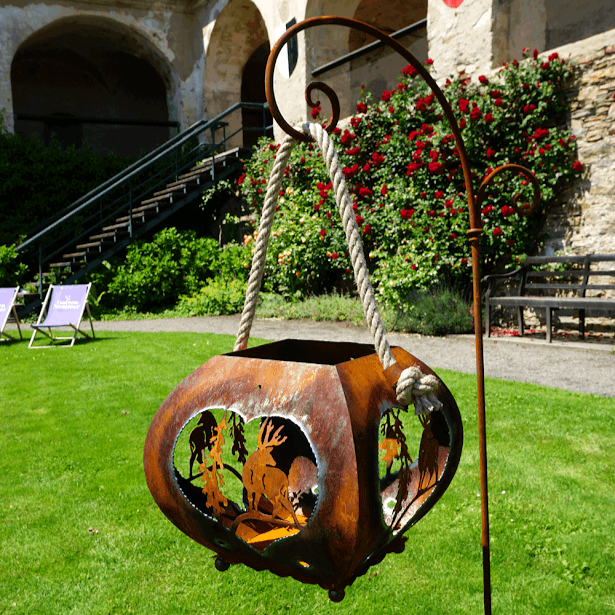 Laterne „Hirsch und Tanne im Herz” M