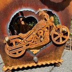 Laterne Herz „Motorrad”