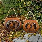 Laterne „Hirsch und Tanne im Herz” L