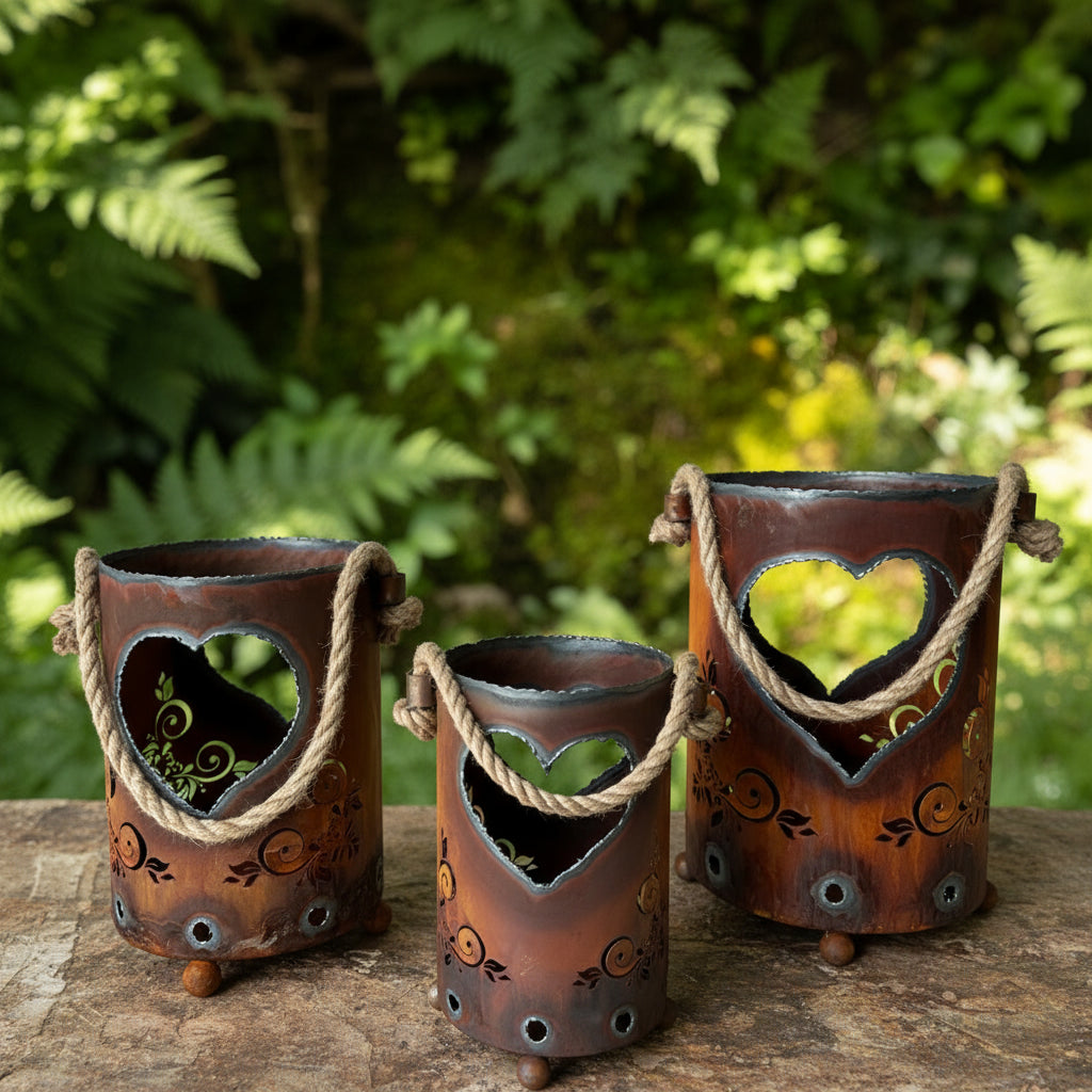 Laterne Herz „Ornament”